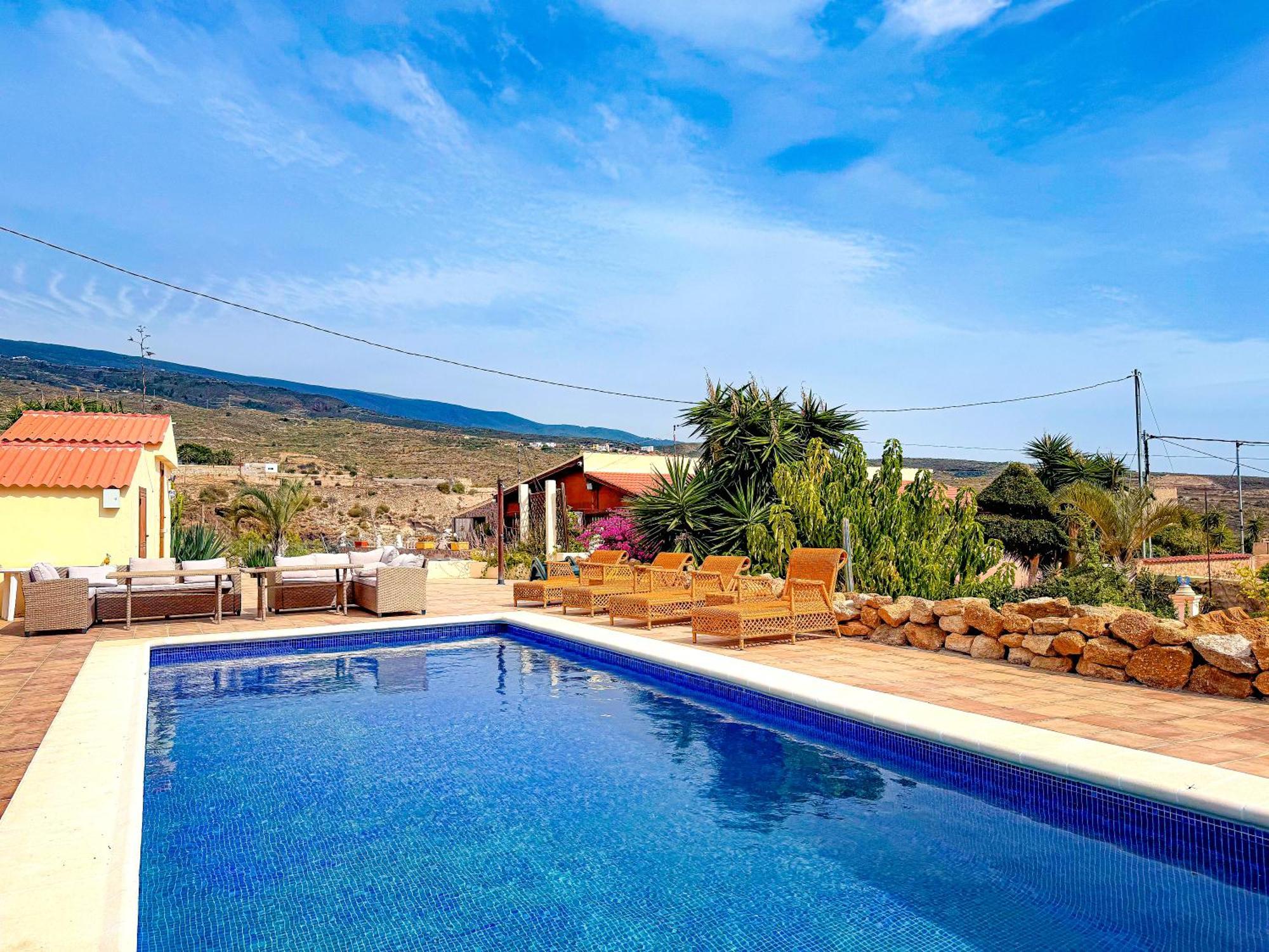 Arico ViejoExquisite Rural House With Garden, Pool And Sea Views别墅 外观 照片